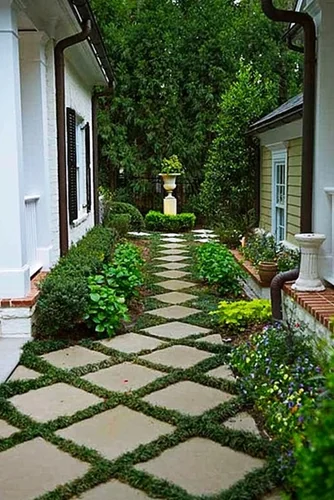 Placa de cimento para jardim